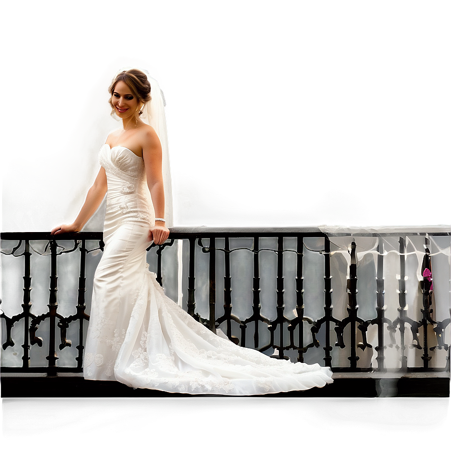 Bride On Balcony Png Tin