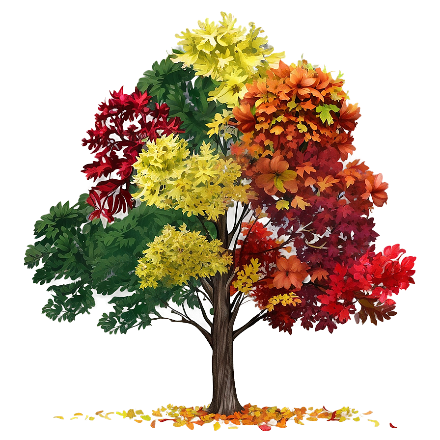 Bright Autumnal Trees Png 05042024