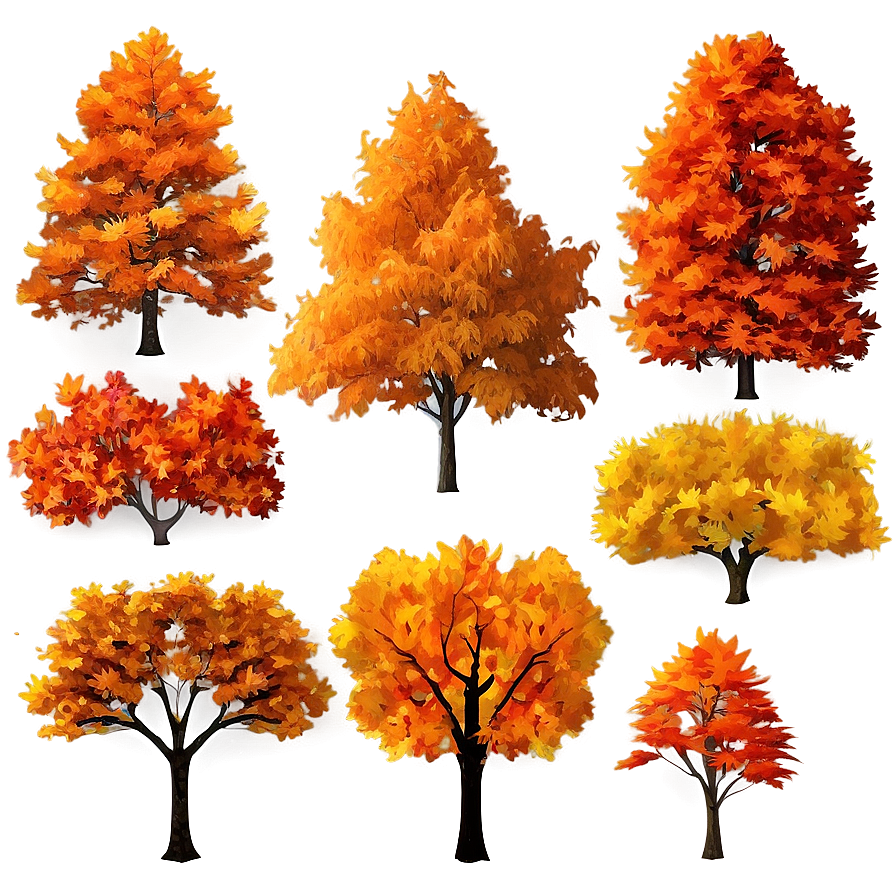 Bright Autumnal Trees Png 42