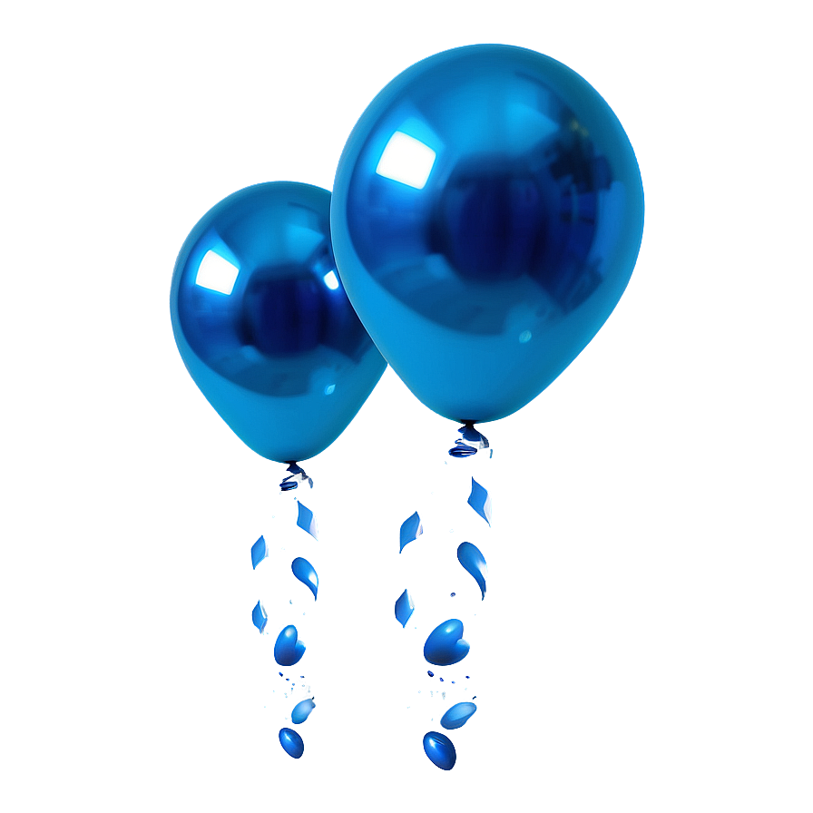 Bright Blue Balloons Png Vkc