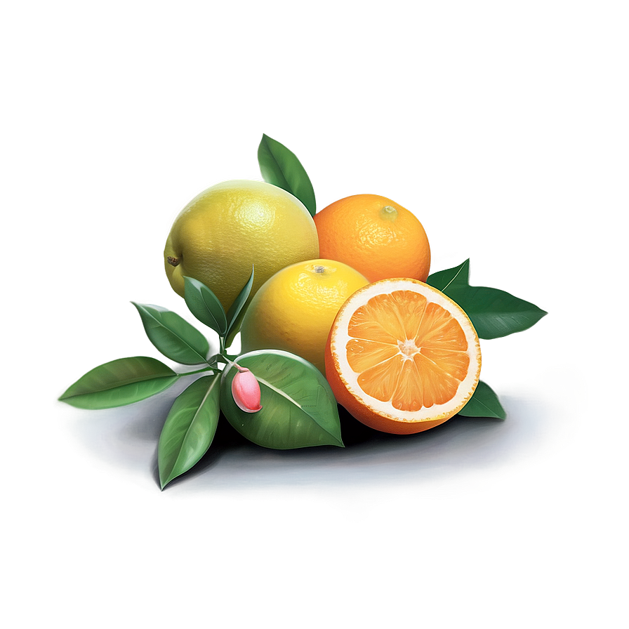 Bright Citrus Arrangement Png 06242024