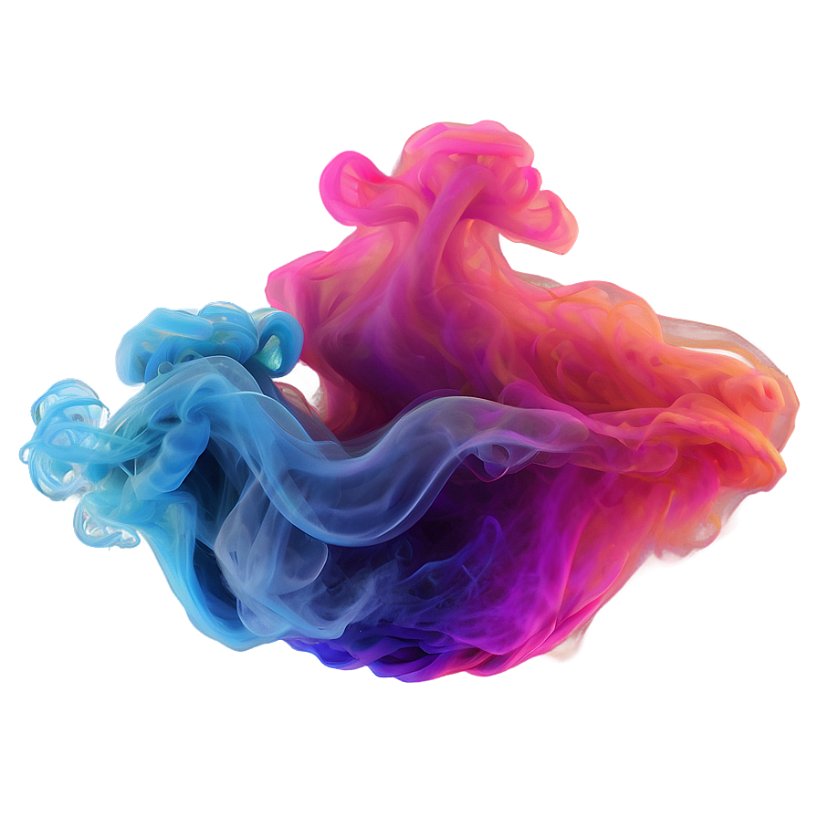 Bright Color Smoke Wave Png Vlw