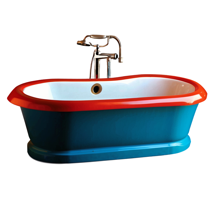 Bright Colored Kids Bathtub Png Bmv32