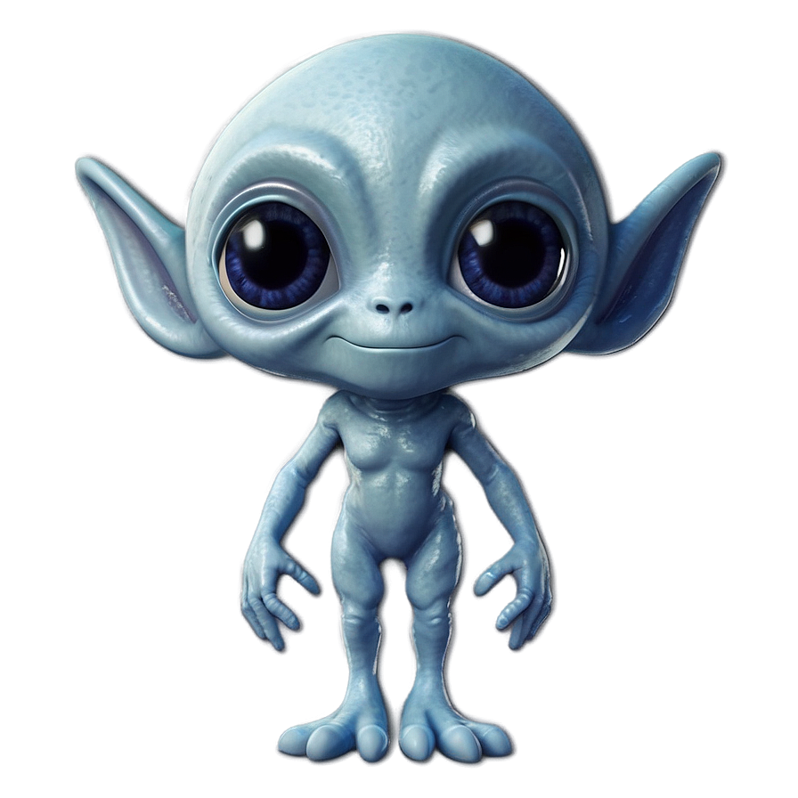 Bright-eyed Cute Alien Png 57