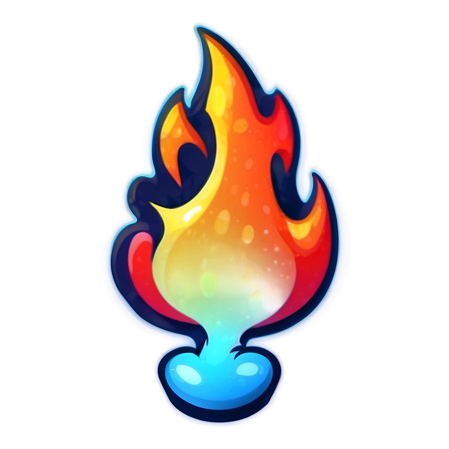 Bright Fire Emoji Illustration Png Yto