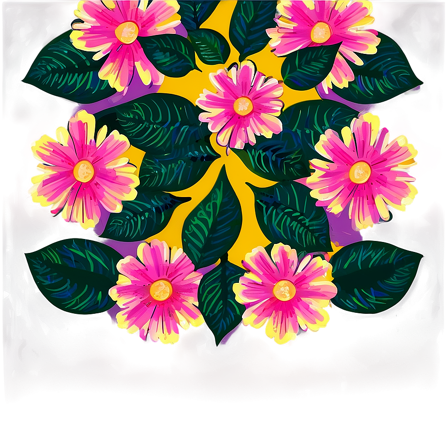 Bright Floral Pattern Png 06202024