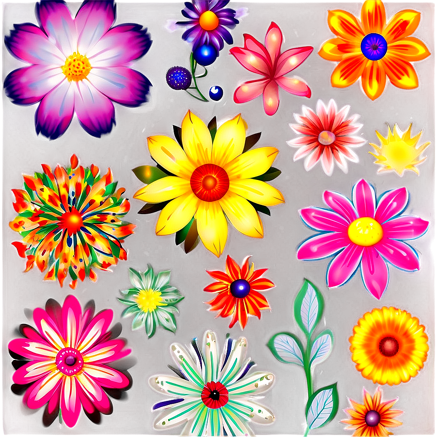 Bright Floral Pattern Png 22