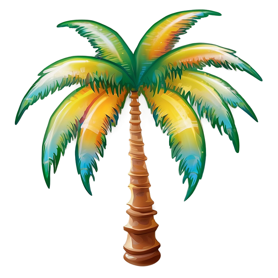 Bright Palm Tree Emoji Png Qsx