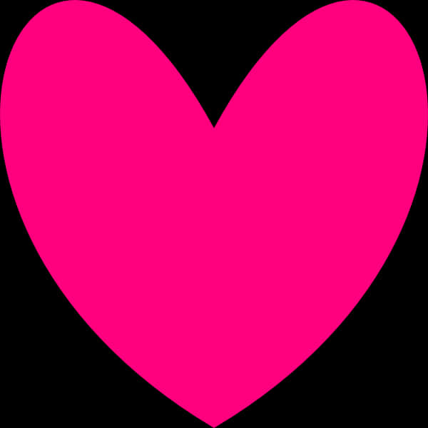 Bright Pink Heart Clipart