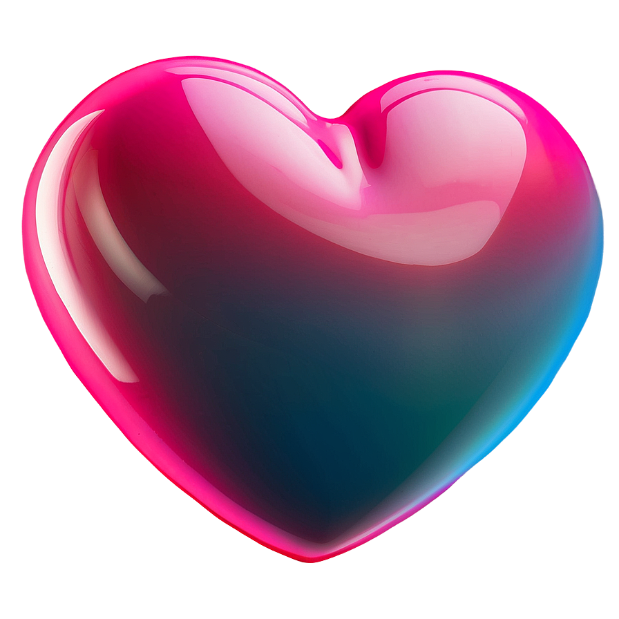 Bright Pink Heart Emoji Png 06262024