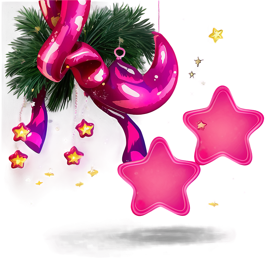 Bright Pink Stars Png 36