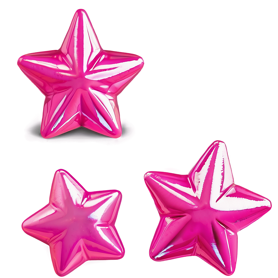 Bright Pink Stars Png Oti