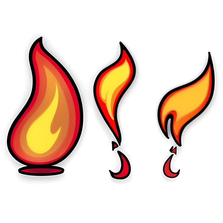 Bright Red Fire Icon Png 06252024