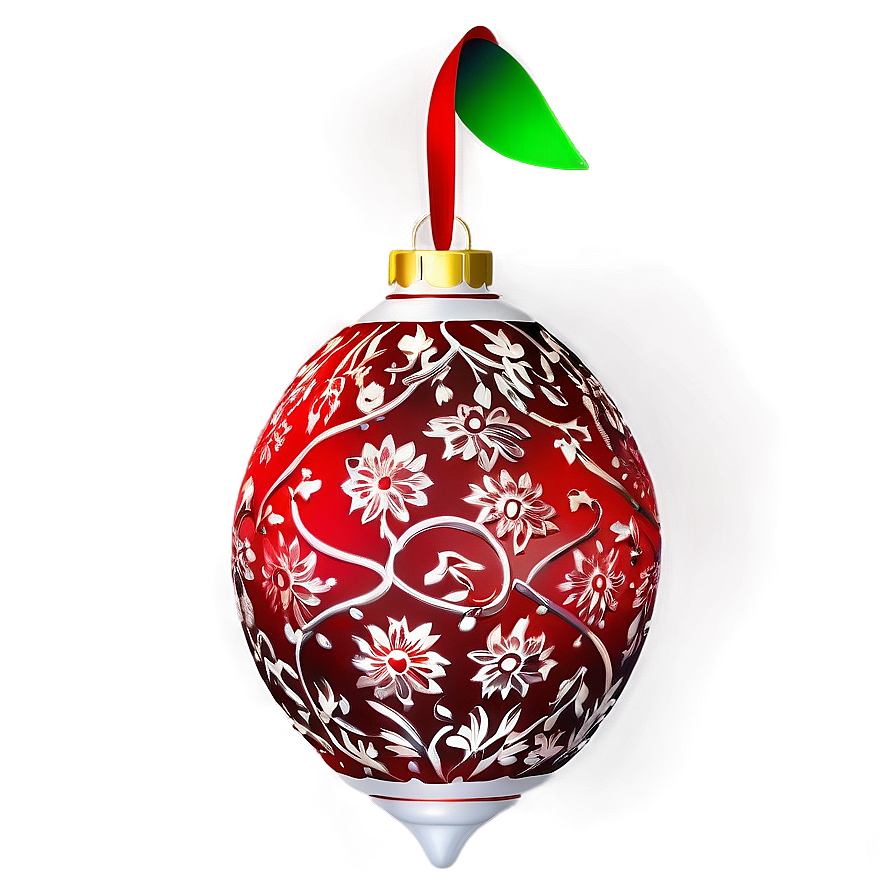 Bright Red Ornament Png Xon92