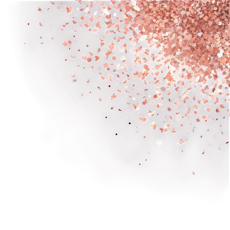 Bright Rose Gold Glitter Sparkles Png 65