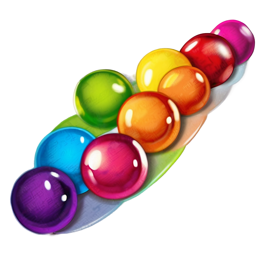 Bright Skittles Rainbow Illustration Png 25