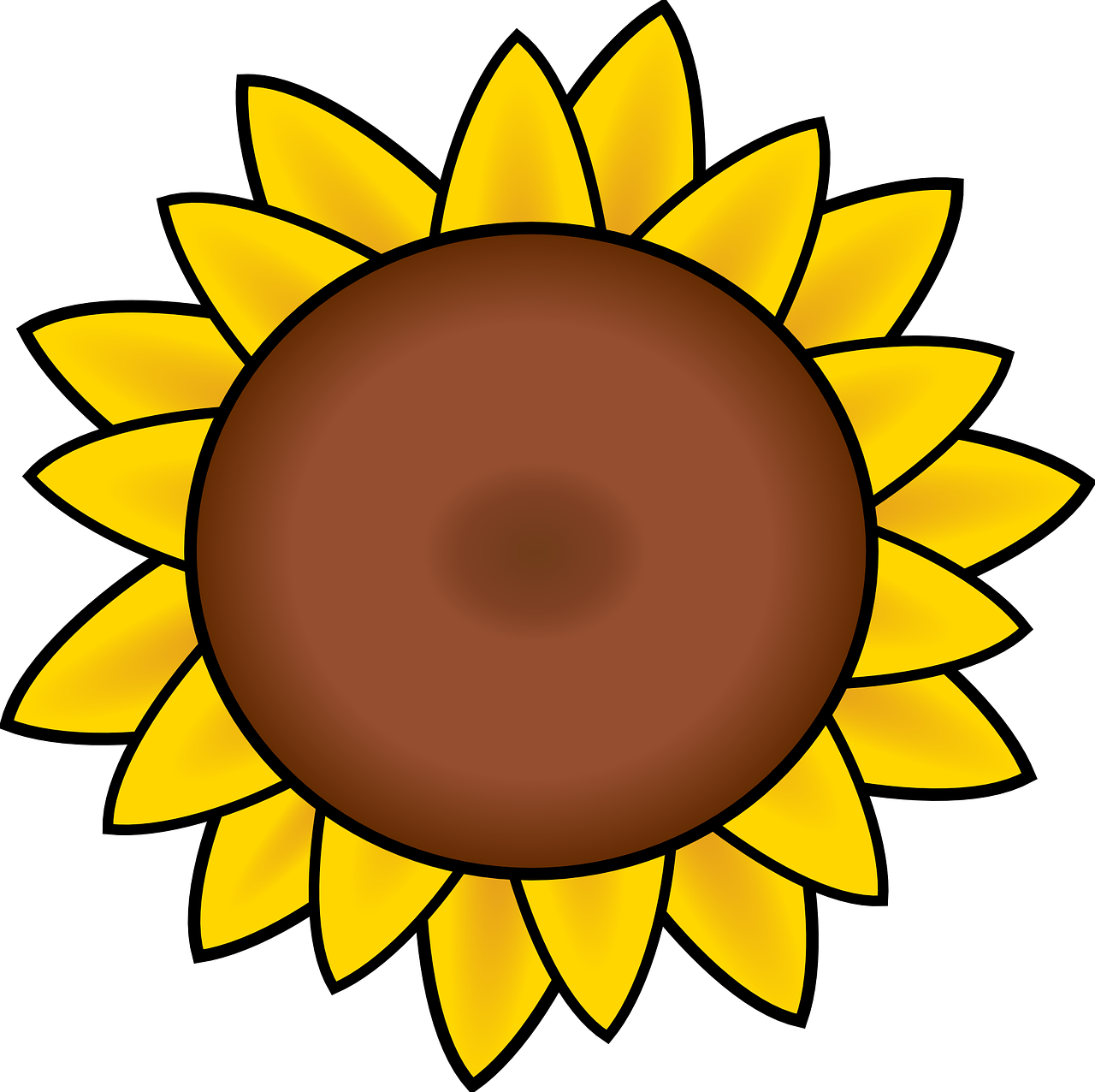 Bright Sunflower Clipart