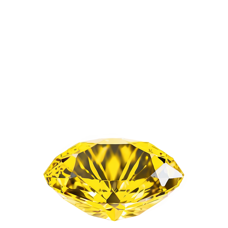 Bright Yellow Diamond Stone Png Iai73