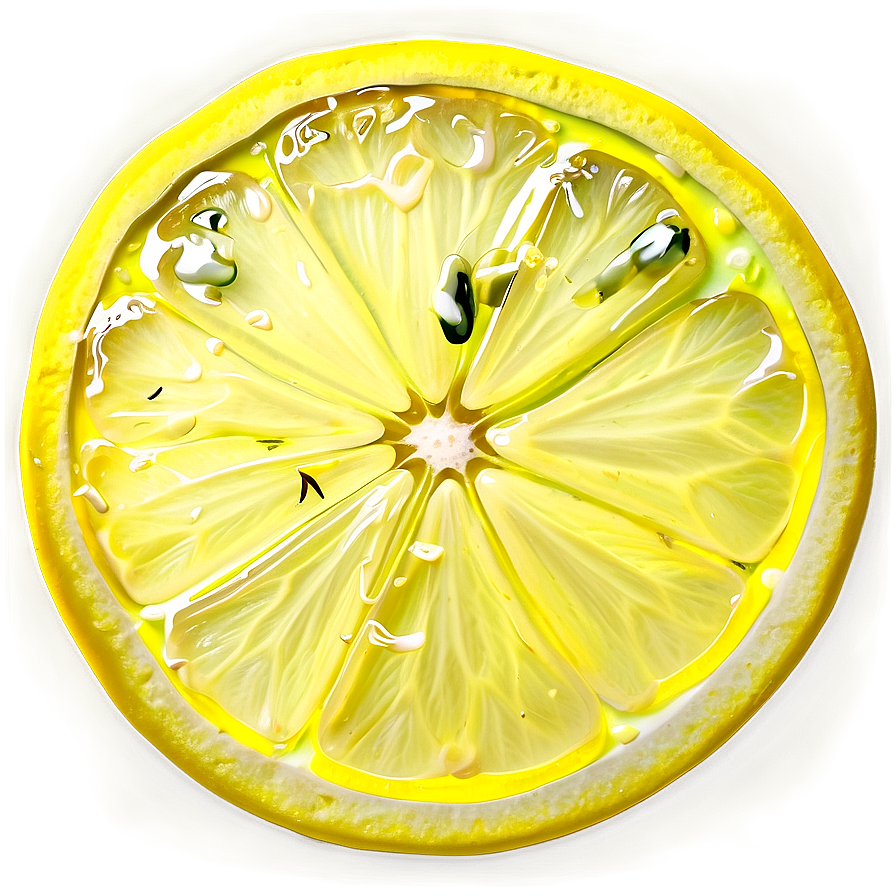 Bright Yellow Lemon Slice Png Eve31