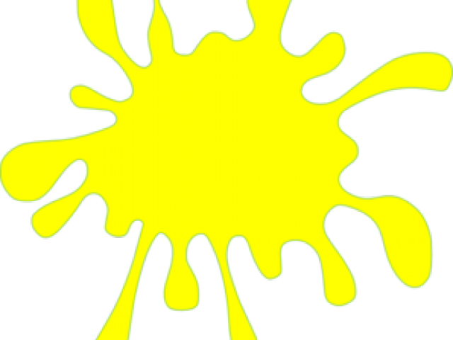 Bright Yellow Paint Splat