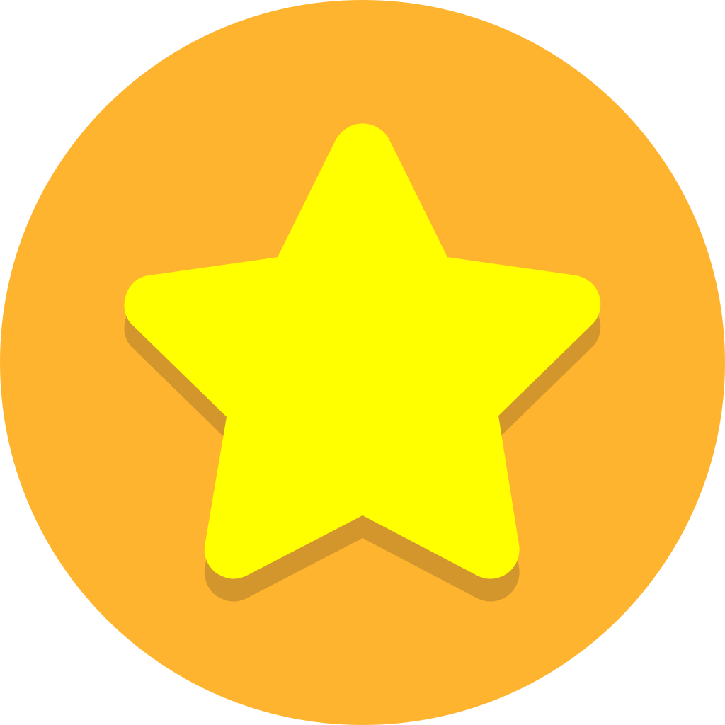 Bright Yellow Star Vector Graphic