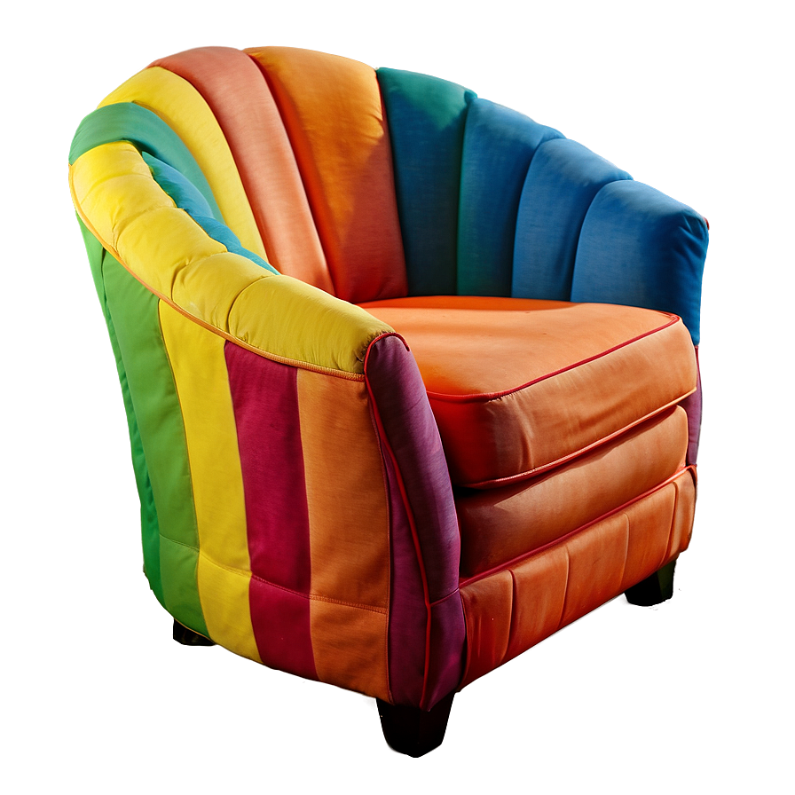 Brightly Colored Armchair Png Otw73