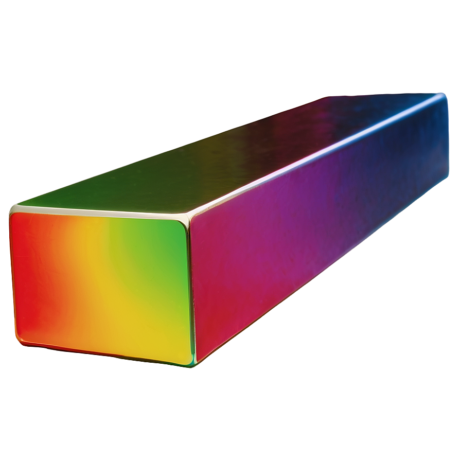 Brightly Colored Rectangular Prism Png Qep