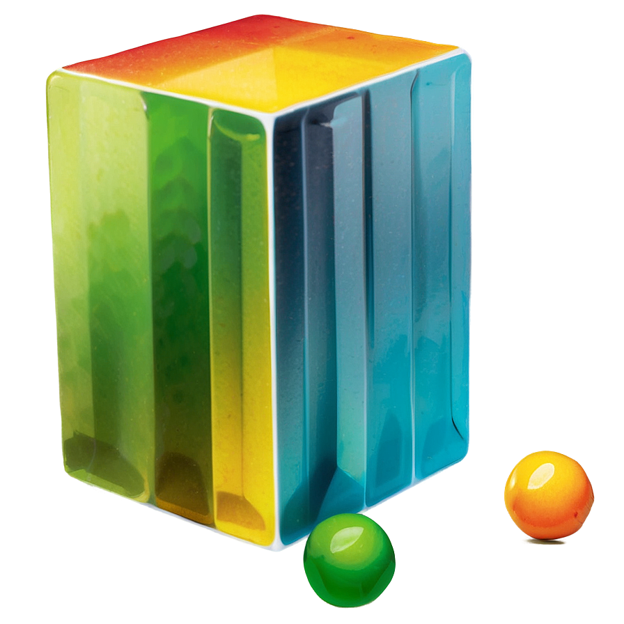 Brightly Colored Rectangular Prism Png Yly