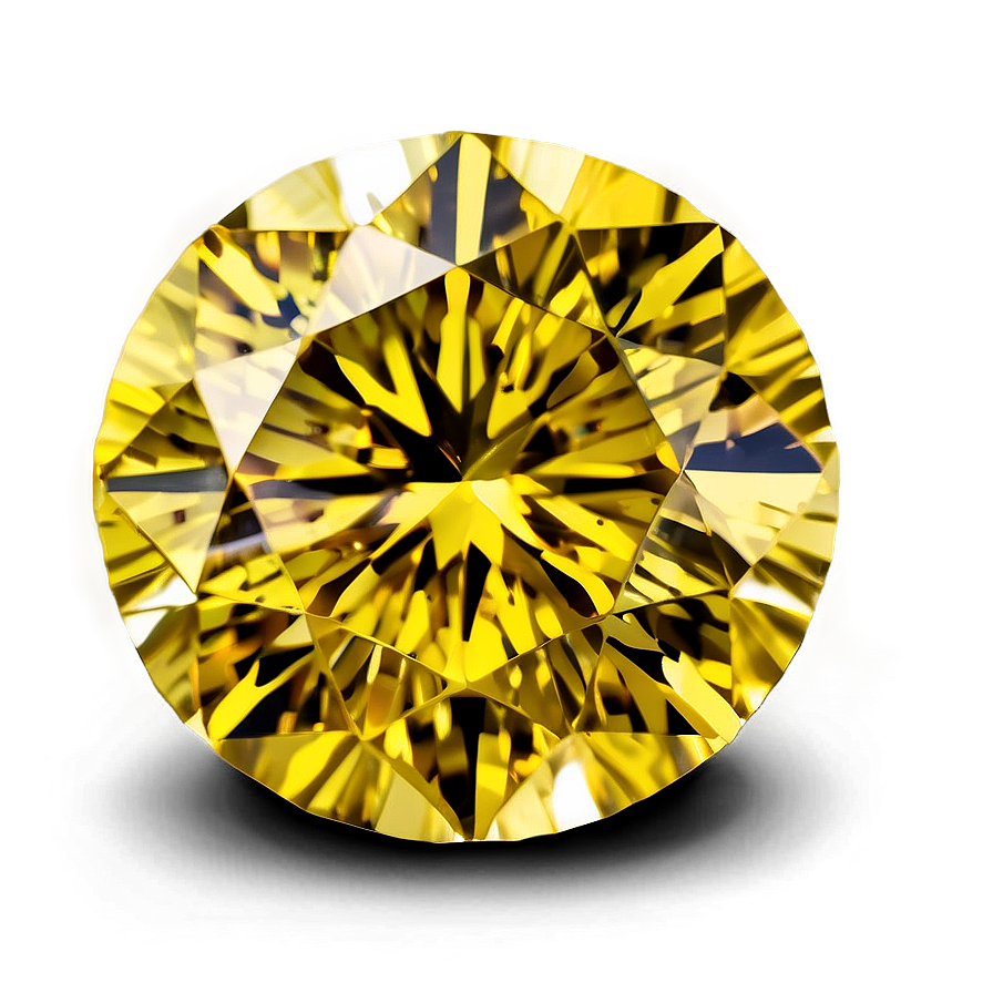 Brilliant Cut Yellow Diamond Icon Png 94