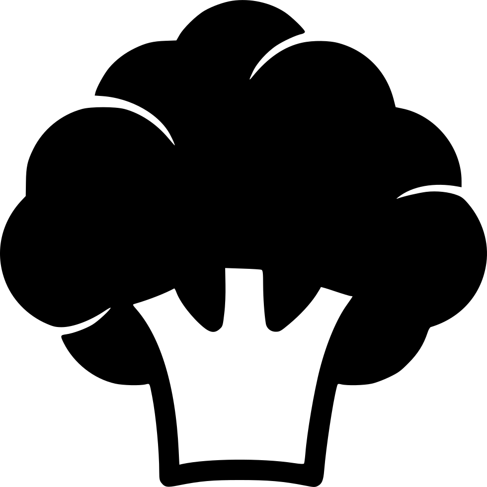 Broccoli Icon Silhouette