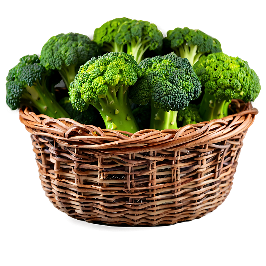 Broccoli In Basket Png Mxx40