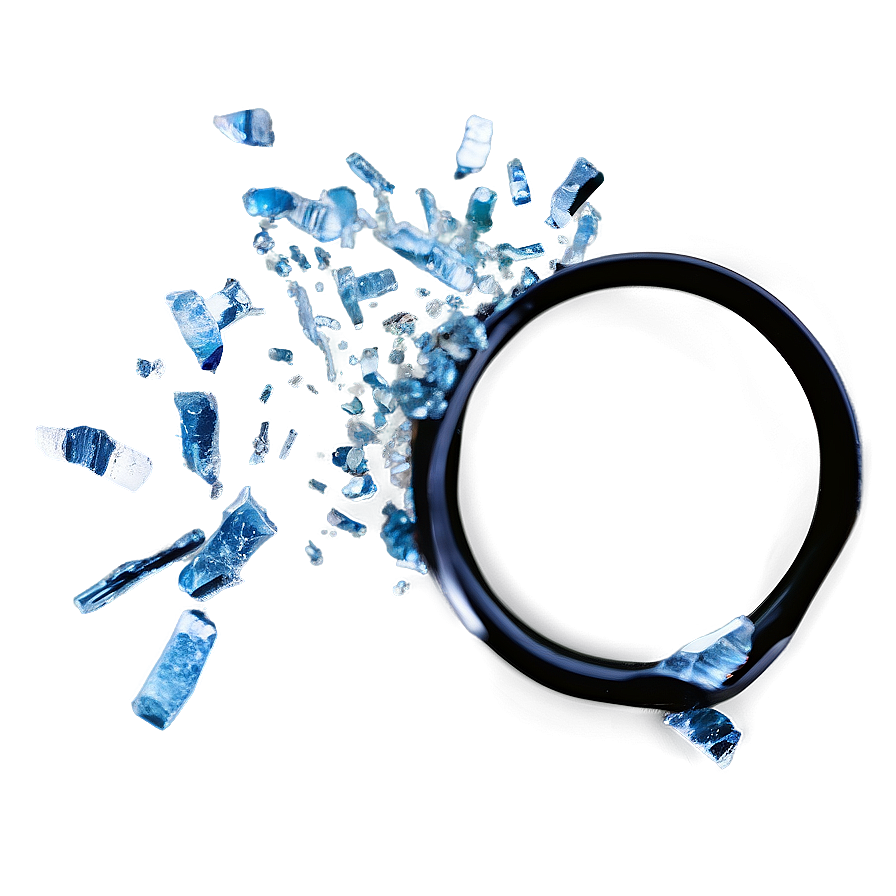 Broken Glass On Black Png 06112024