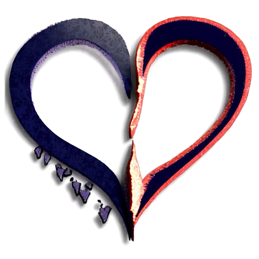 Broken Heart Illustration Png 05212024