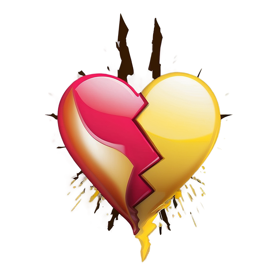 Broken Heart Symbol Emoji Png Thl