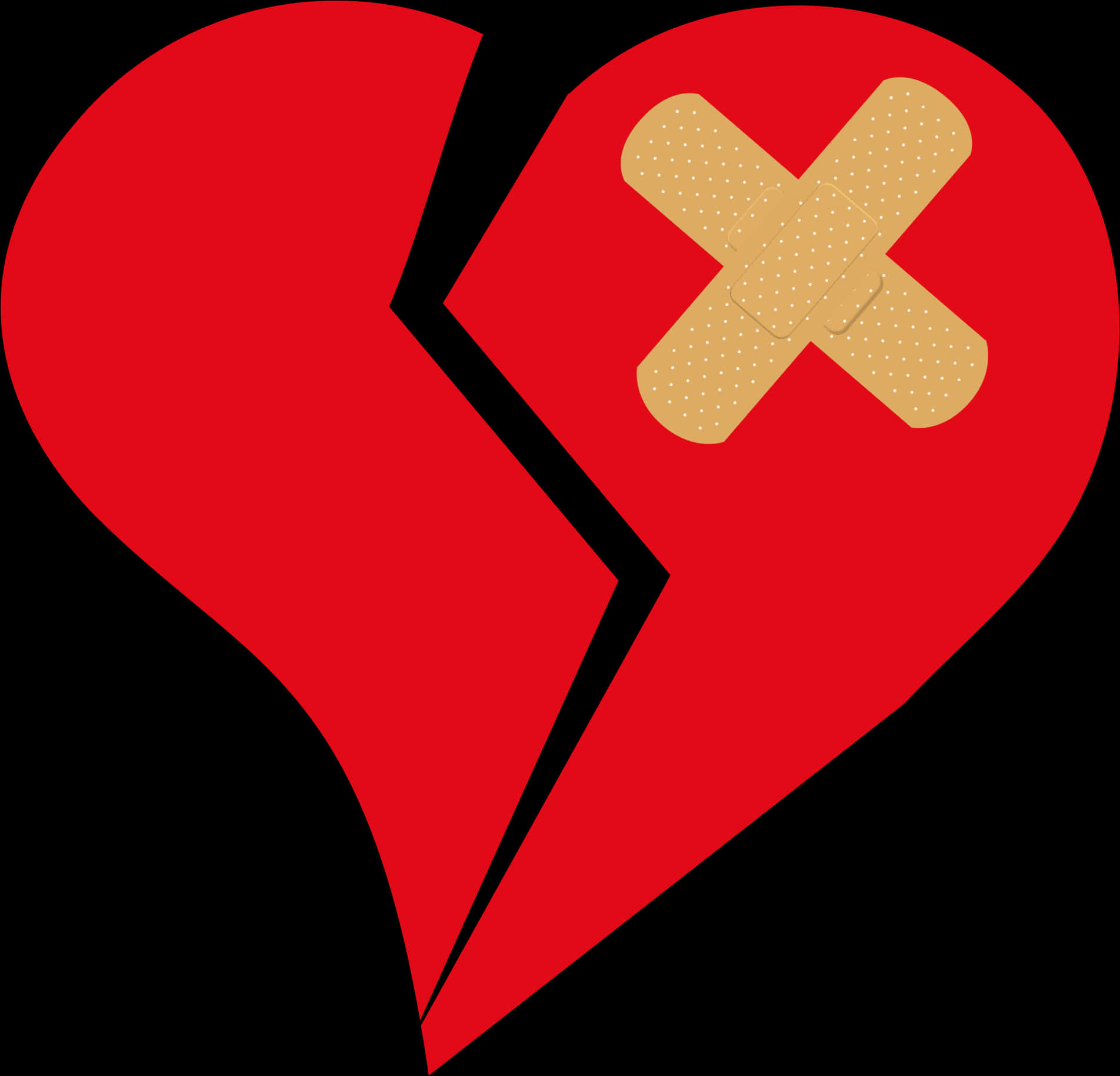 Broken Heart With Bandaid