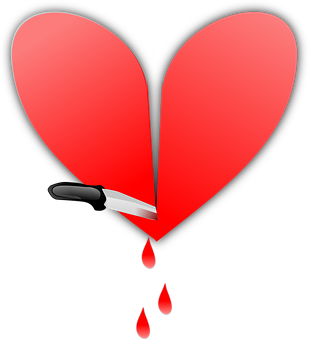 Broken Heartwith Knife