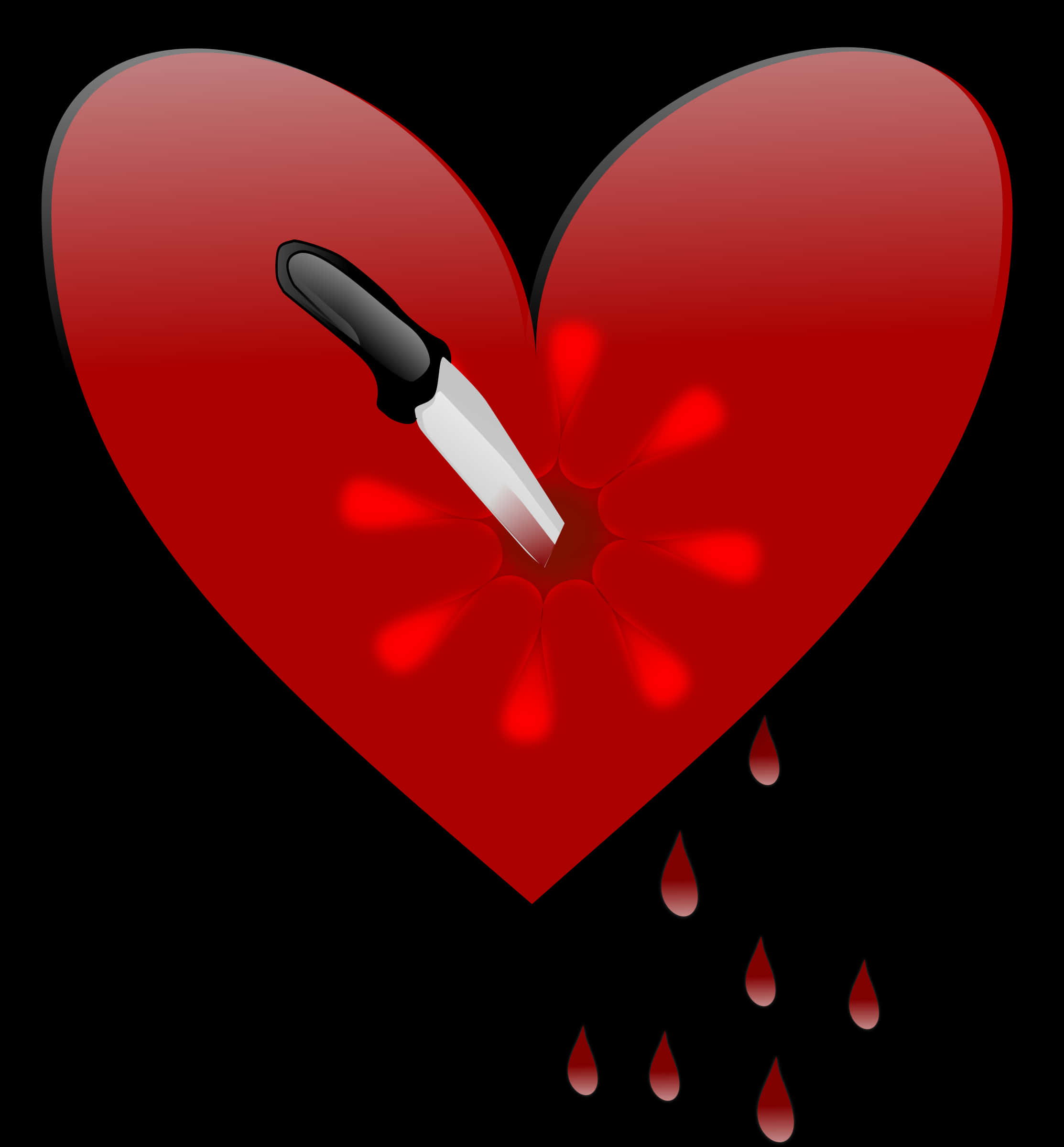 Broken Heartwith Knifeand Drops