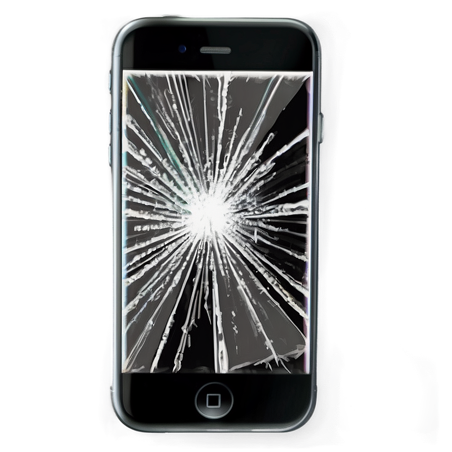 Broken Phone Screen Realistic Png Amh71