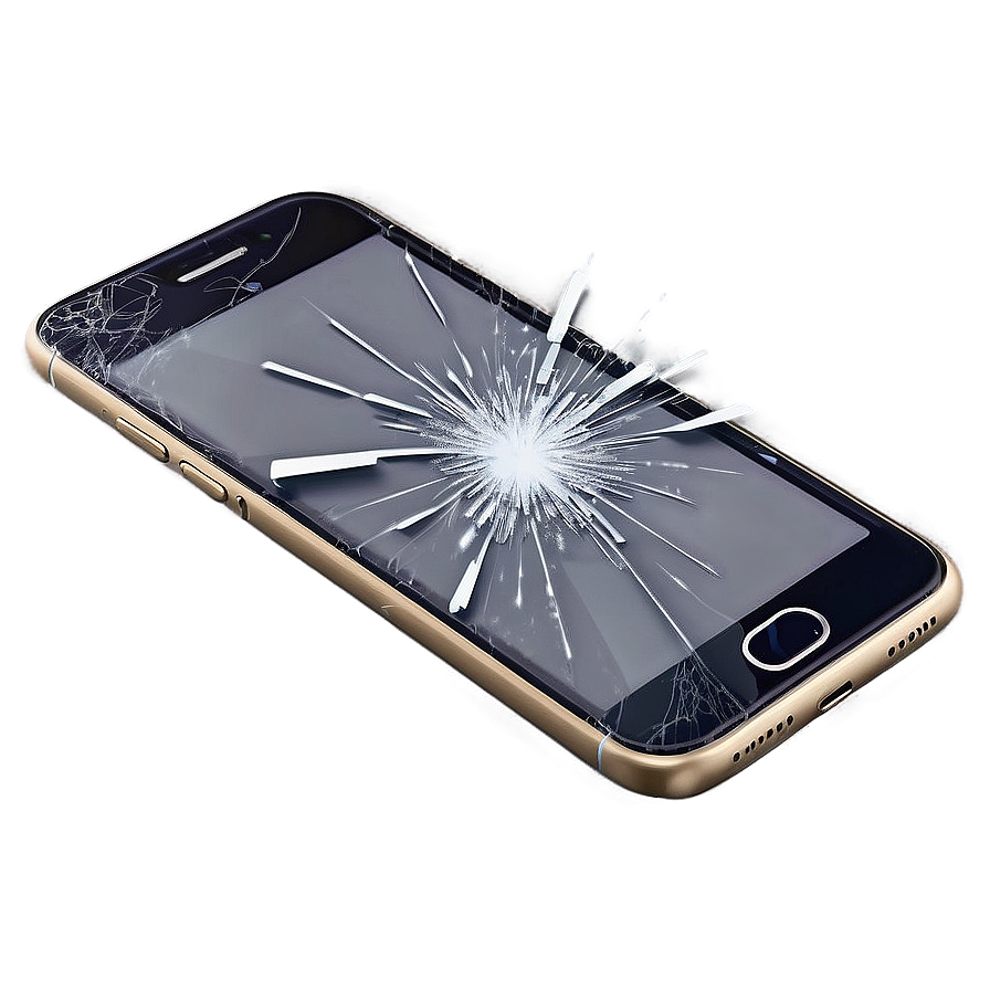 Broken Phone Screen Realistic Png Jme