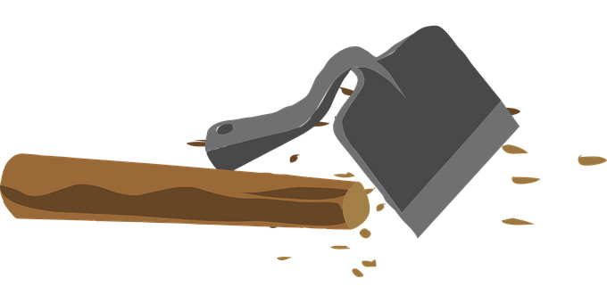 Broken Shovel Illustration