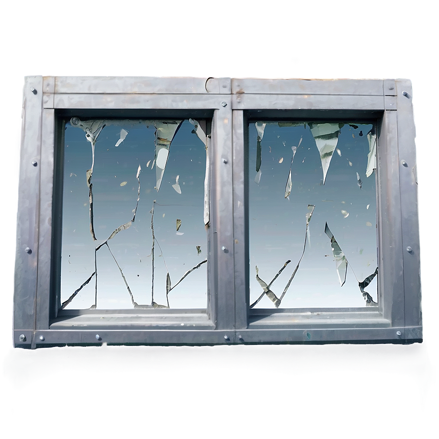 Broken Window Glass Png 06112024