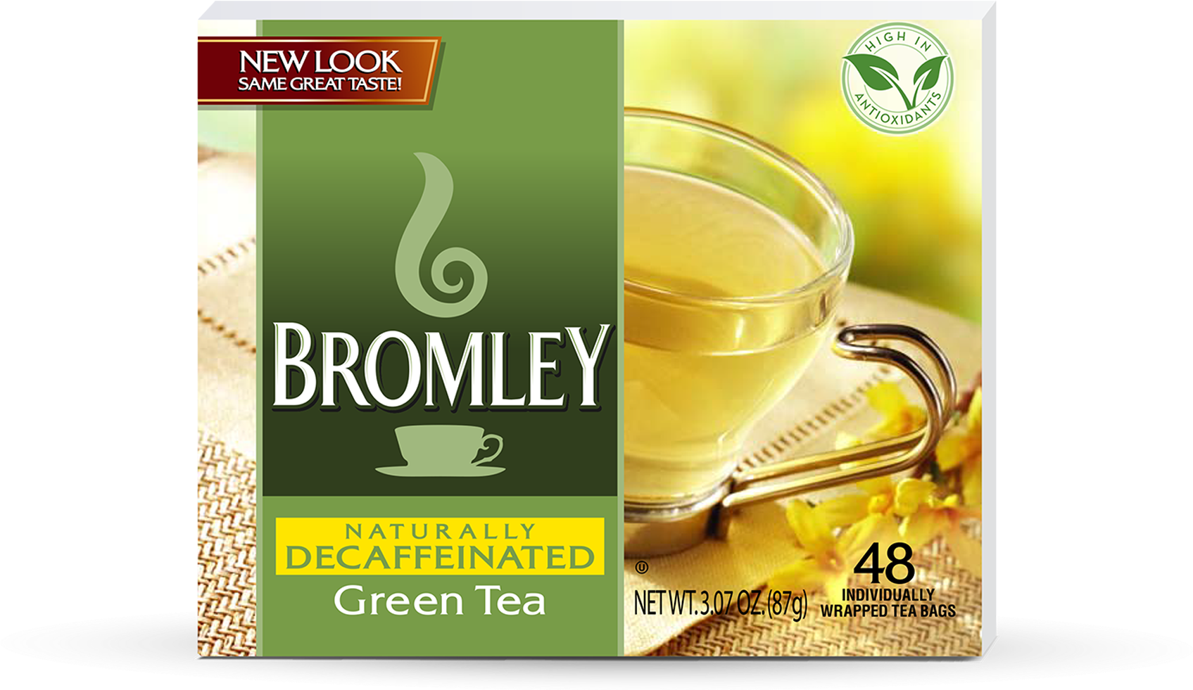 Bromley Decaffeinated Green Tea Box