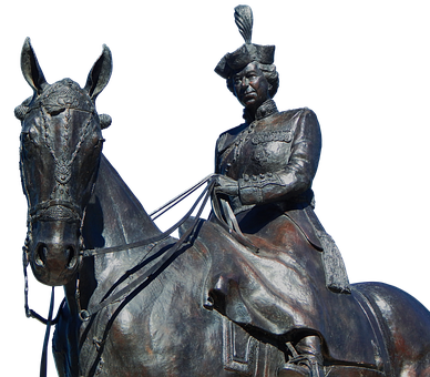 Bronze Equestrian Statue Queen