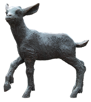 Bronze Lamb Sculpture