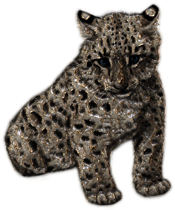 Bronze Leopard Sculpture