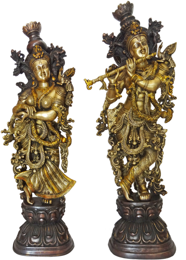 Bronze Radha Krishna Statues