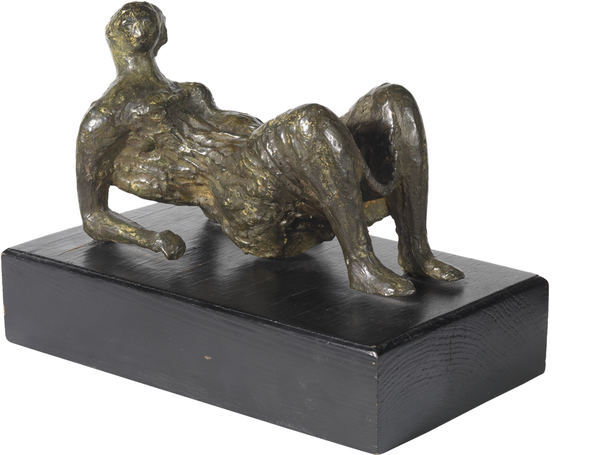 Bronze Reclining Figure Sculpture