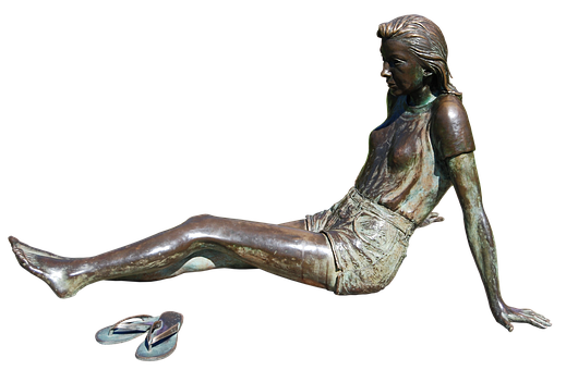 Bronze Sculptureof Reclining Woman