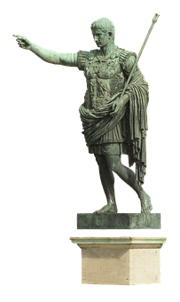 Bronze Statueof Roman Emperor Augustus