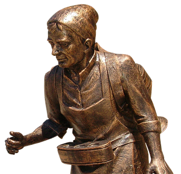 Bronze Statueof Working Man